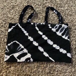 Tye dye black top